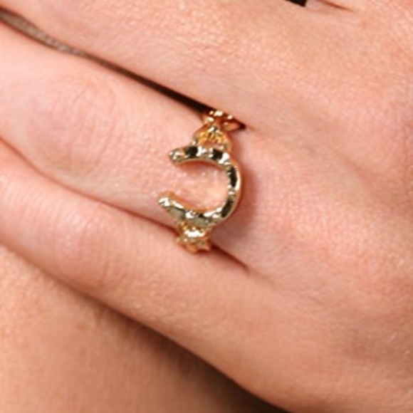 House of Harlow Horseshoe Stacking Ring in Gold - Picture 1 of 6